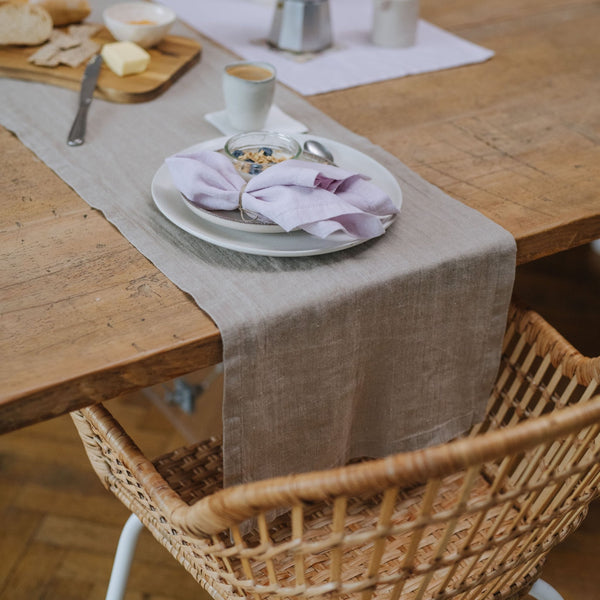 Linen Tales Natural Linen Table Runner