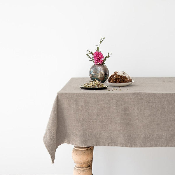 Linen Tales Natural Linen Tablecloth