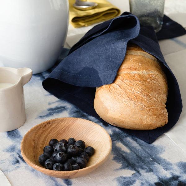 Linen Tales Navy Linen Napkins Set Of 2
