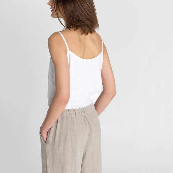 Linen Tales Optical White Linen Star Top