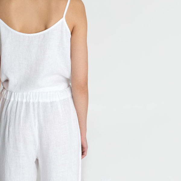 Linen Tales Optical White Linen Star Top