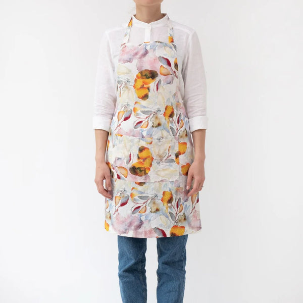 linen tales Orange Flow Linen Daily Apron
