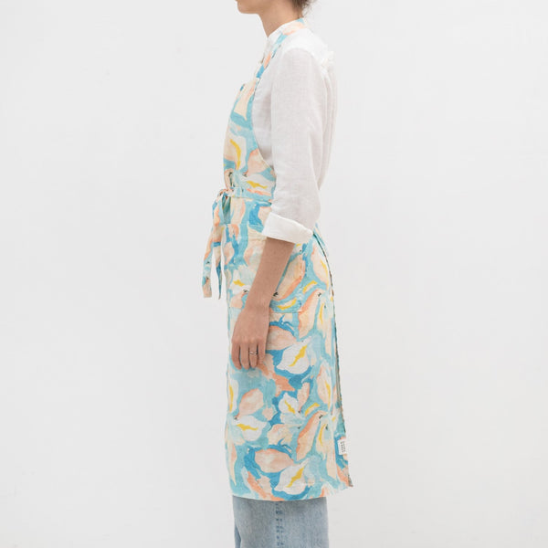 Linen Tales Pastel Iris Linen Chef Apron