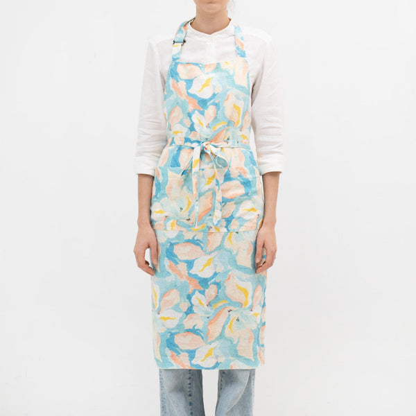 Linen Tales Pastel Iris Linen Chef Apron