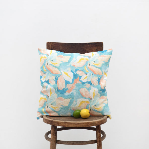 Linen Tales Pastel Iris Linen Cushion Cover