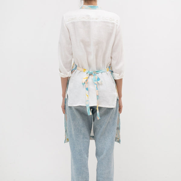 Linen Tales Pastel Iris Linen Daily Apron