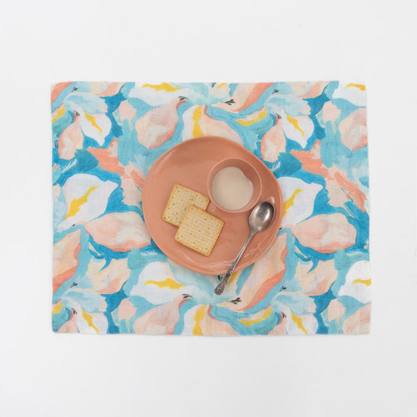 linen tales Pastel Iris Linen Placemat