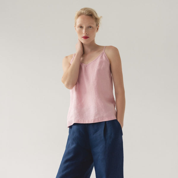 linen tales Pink Nectar Linen Star Top