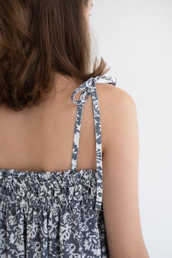 Linen Tales Porcelain Flowers Linen Ballade Dress