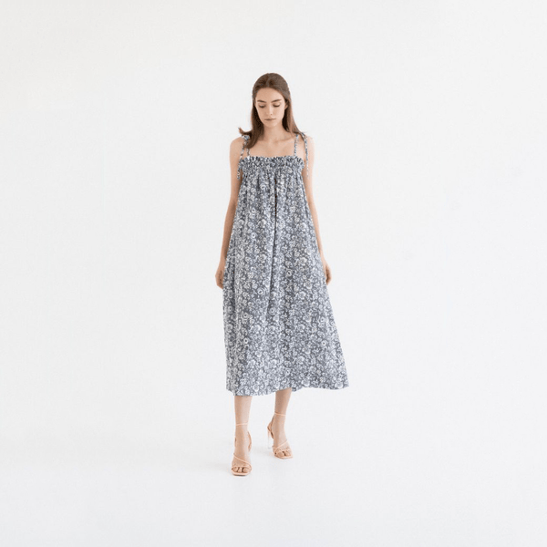 Linen Tales Porcelain Flowers Linen Ballade Dress