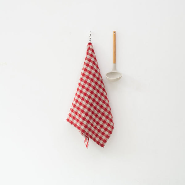 linen tales Red Gingham Linen Kitchen Towel
