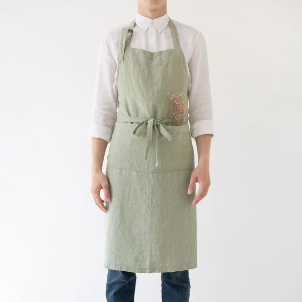 linen tales Sage Linen Chef Apron