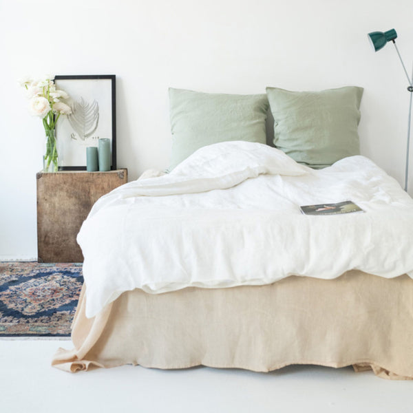 Linen Tales Sage Linen Cushion Cover