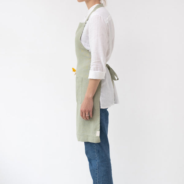 Linen Tales Sage Linen Daily Apron