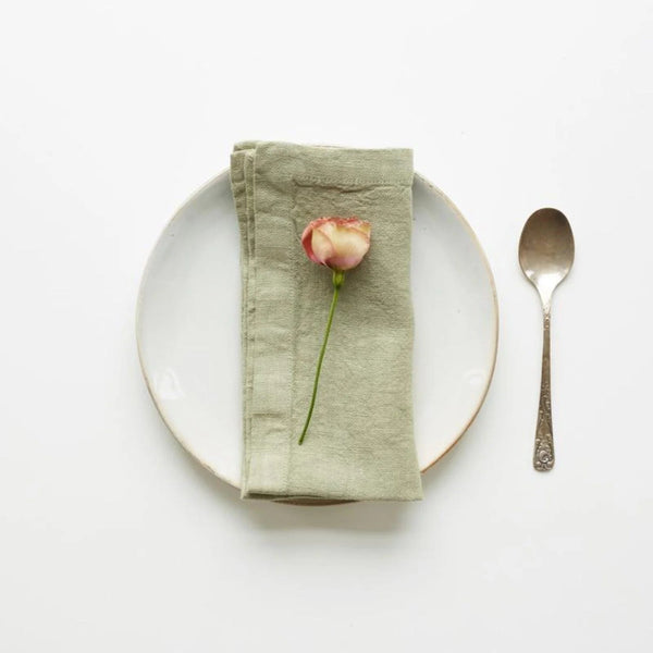 linen tales Sage Linen Napkins Set of 2