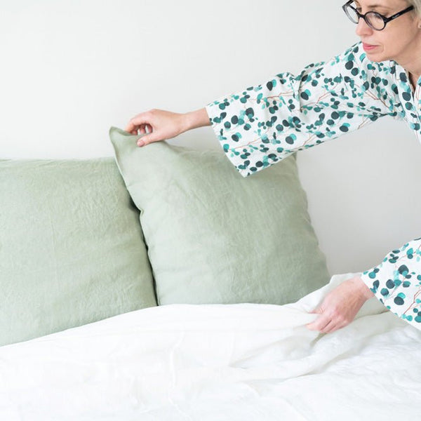 Linen Tales Sage Linen Pillowcase
