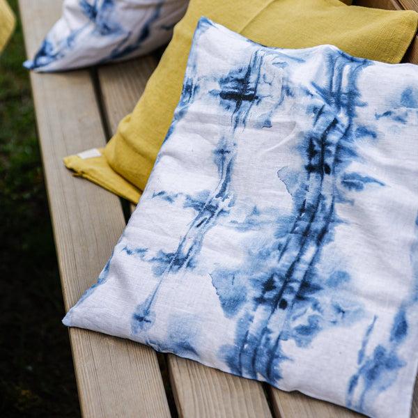 Linen Tales Tie Dye Linen Cushion Cover