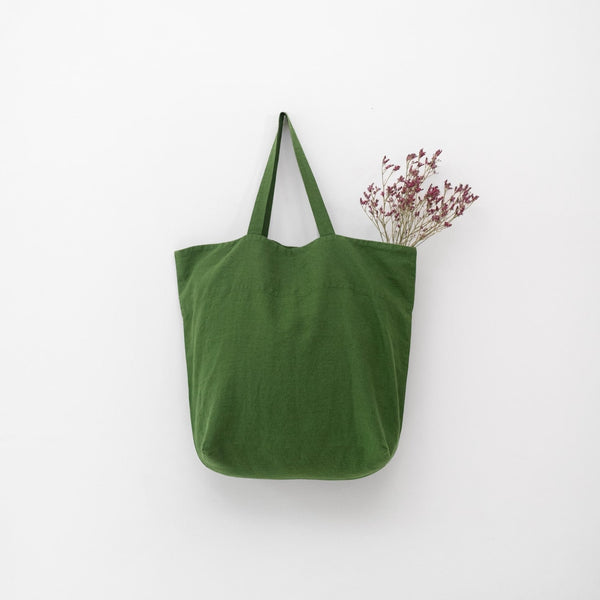 linen tales True Green Linen Big Bag
