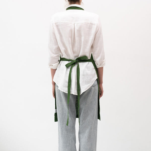 Linen Tales True Green Linen Daily Apron