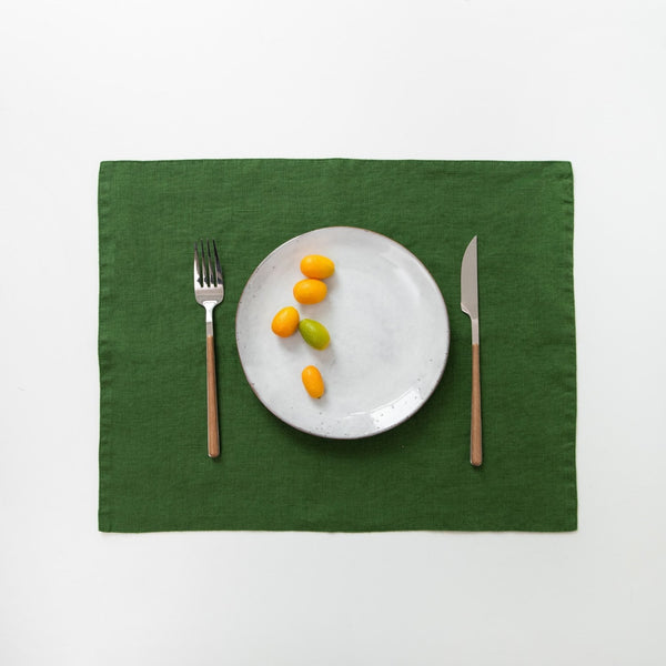 linen tales True Green Linen Placemat