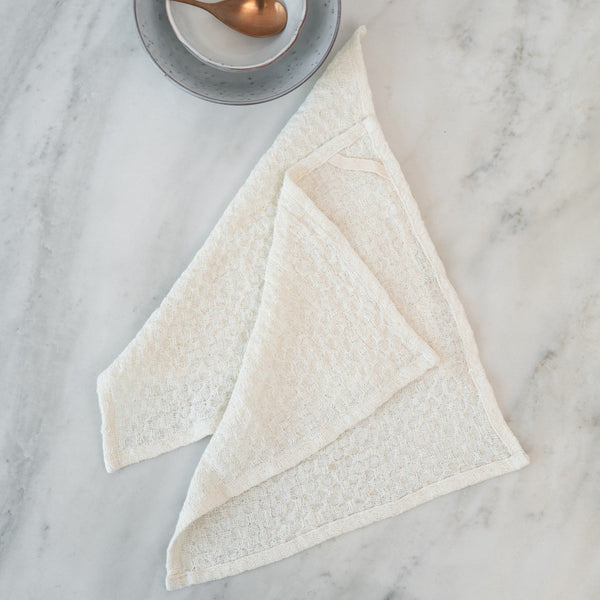 Linen Tales Undyed Linen Dishcloth Set Of 2