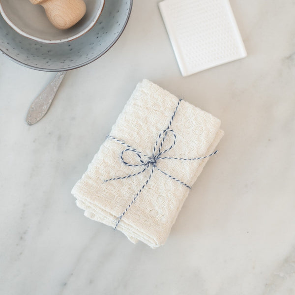Linen Tales Undyed Linen Dishcloth Set Of 2