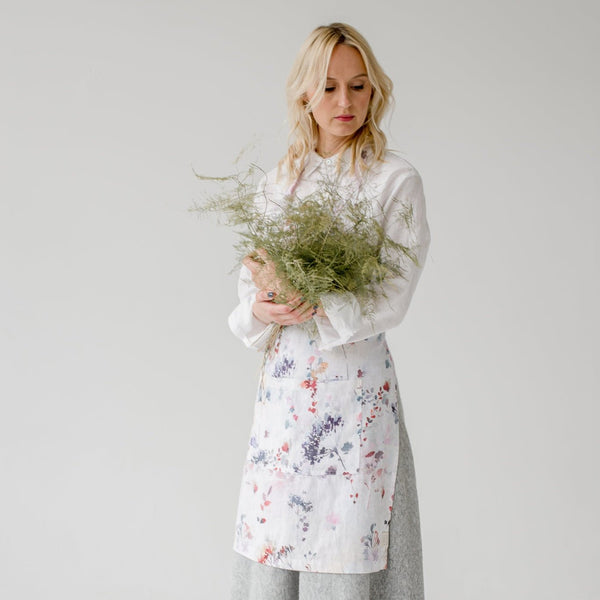 Linen Tales Watercolour Linen Daily Apron