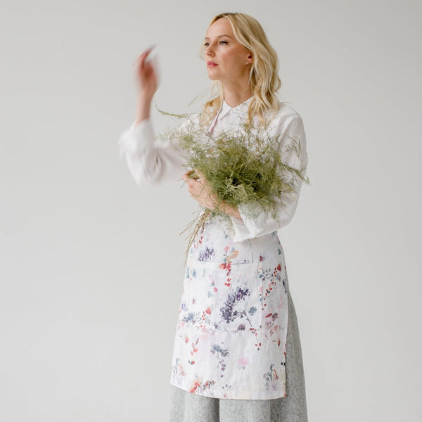 Linen Tales Watercolour Linen Daily Apron
