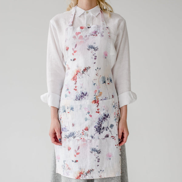 linen tales Watercolour Linen Daily Apron