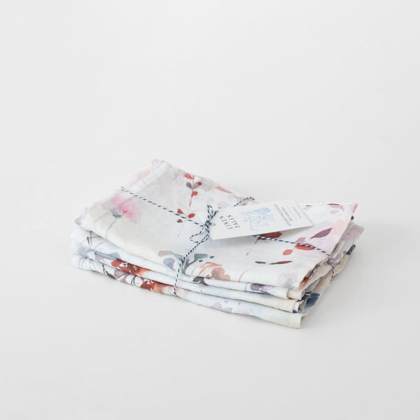 Linen Tales Watercolour Linen Kitchen Towel