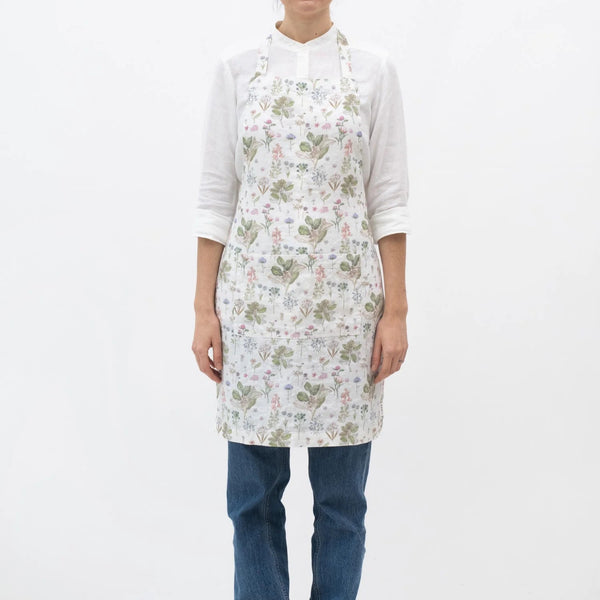 Linen Tales White Botany Linen Daily Apron