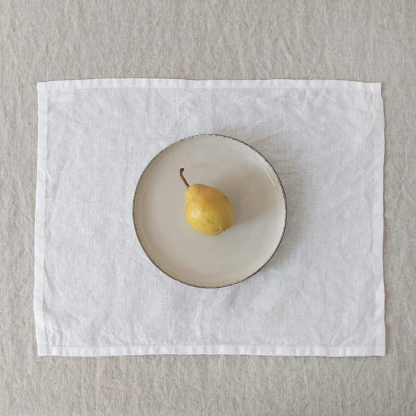 linen tales White Lightweight Linen Placemat
