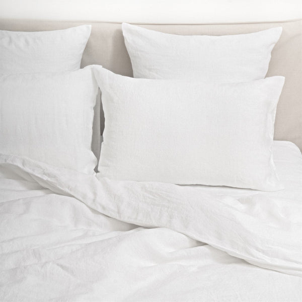 Linen Tales White Linen Duvet Cover Set