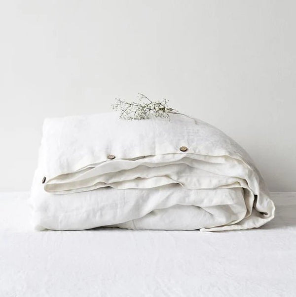 linen tales White Linen Duvet Cover
