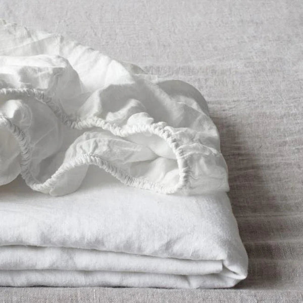 linen tales White Linen Fitted Sheet