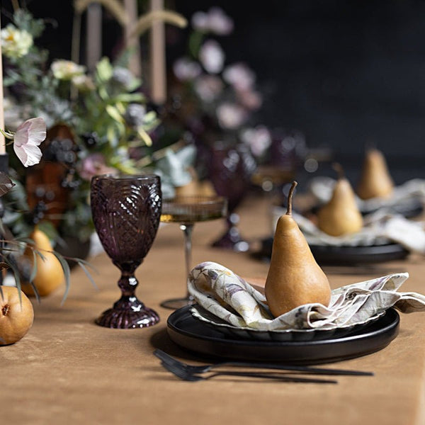 Linen Tales Meadow On Natural Linen Napkins Set Of 2