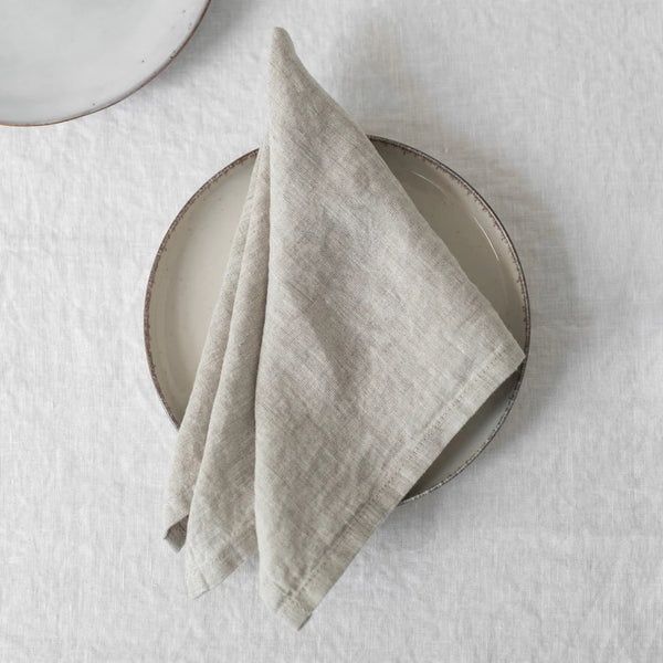 linen tales Melange Lightweight Linen Napkins Set of 2