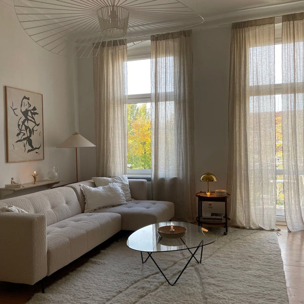 Linen Tales Natural Linen Daytime Rod Pocket Curtain Set Of 2