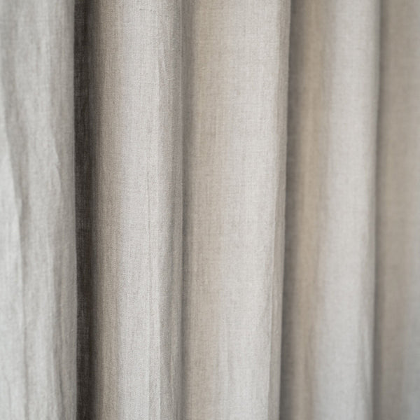 Linen Tales Natural Linen Night Time Rod Pocket Curtain Set Of 2