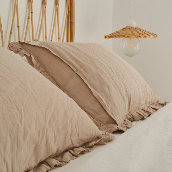 Linen Tales Portobello Linen Pillowcase With Frills