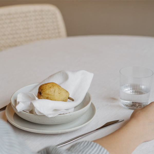 Linen Tales White Lightweight Linen Napkins Set Of 2