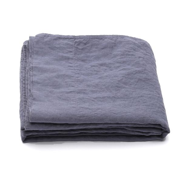 Linenme Blueberry Stone Washed Bed Linen Flat Sheet