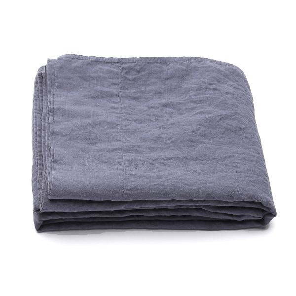 Linenme Blueberry Stone Washed Bed Linen Flat Sheet