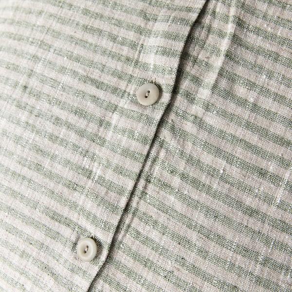 Linenme Linen Cushion Cover Forest Green Natural Brittany