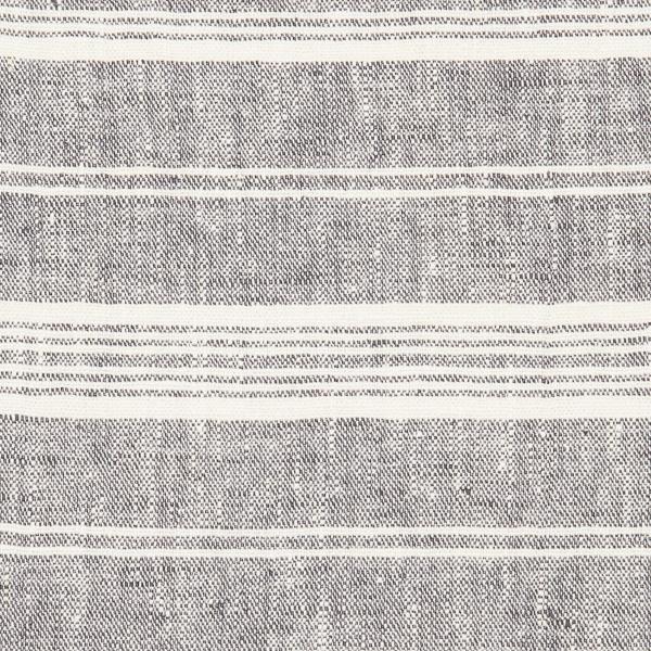 Linenme Linen Fabric Sample Graphite Linen Multistripe