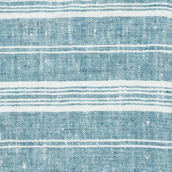 linenme Linen Fabric Sample Marine Blue Linen Multistripe