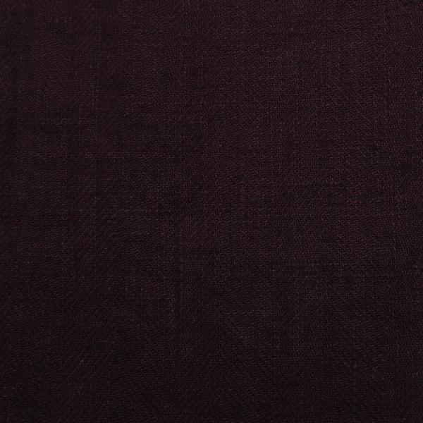linenme Aubergine Linen Fabric Sample Lara