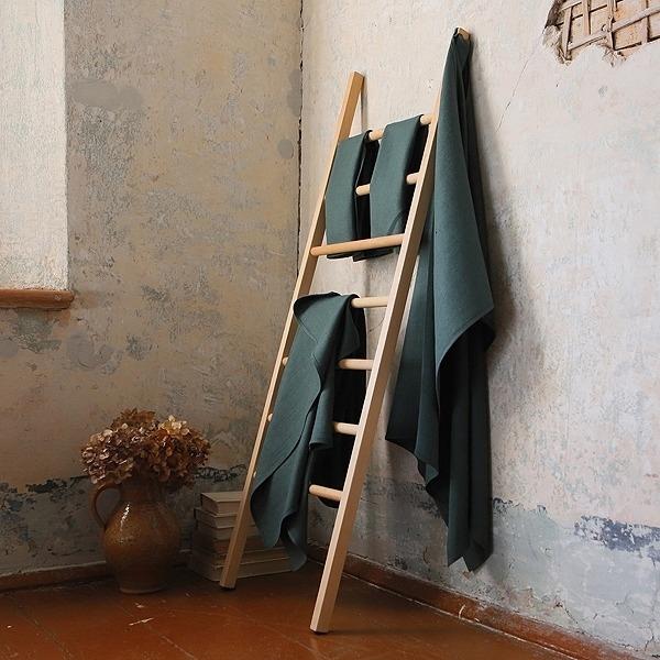 Linenme Balsam Green Fabric Lara Prewashed