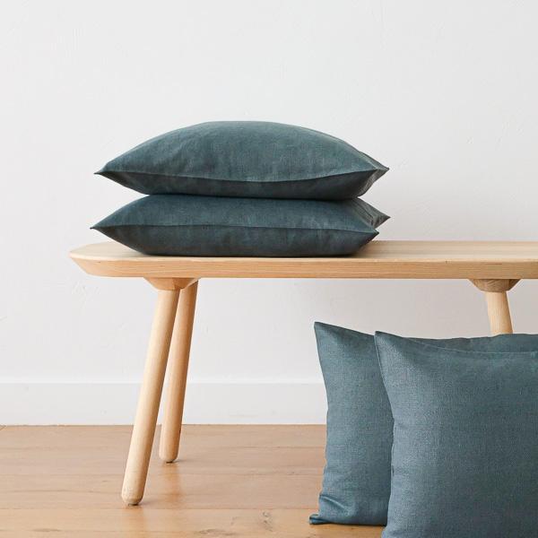 Linenme Balsam Green Linen Cushion Cover Lara