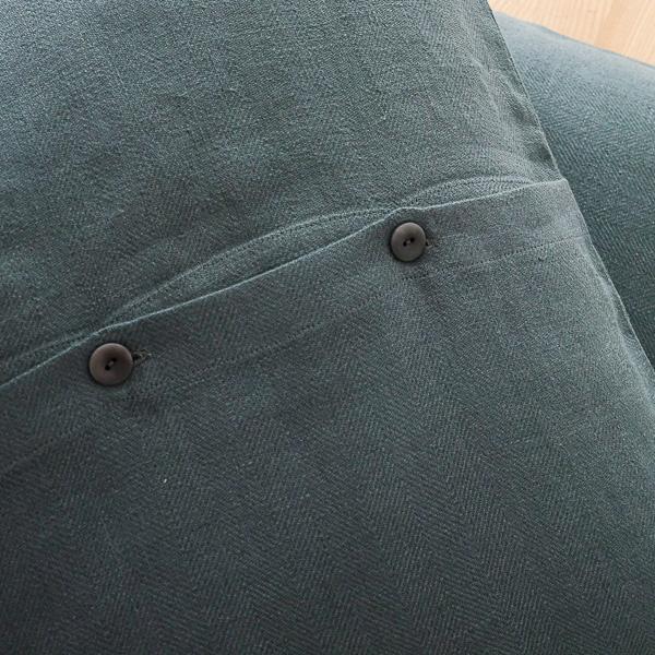 Linenme Balsam Green Linen Cushion Cover Lara